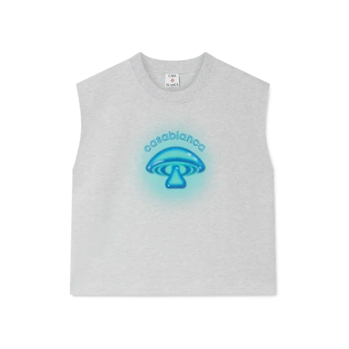 Airbrush Mushroom Sleeveless T-Shirt