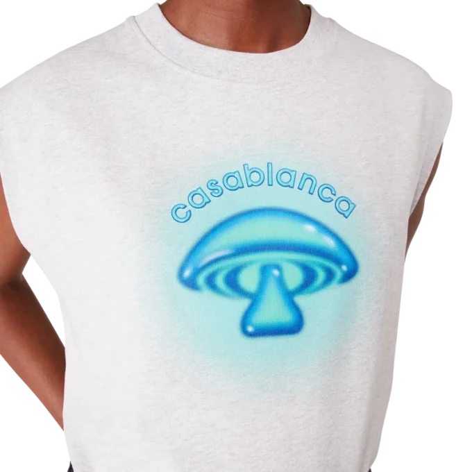 Airbrush Mushroom Sleeveless T-Shirt