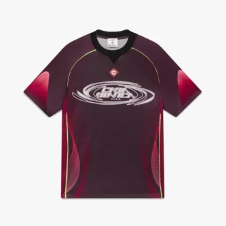 Aubergine Gradient Short Sleeve Football Jersey