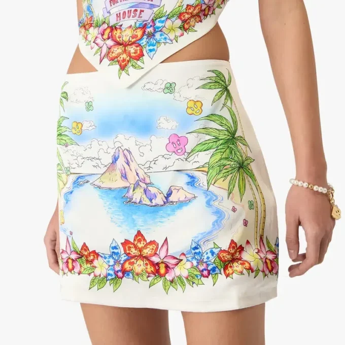 Better Days Silk Satin Mini Skirt Better Days Silk Satin Mini Skirt