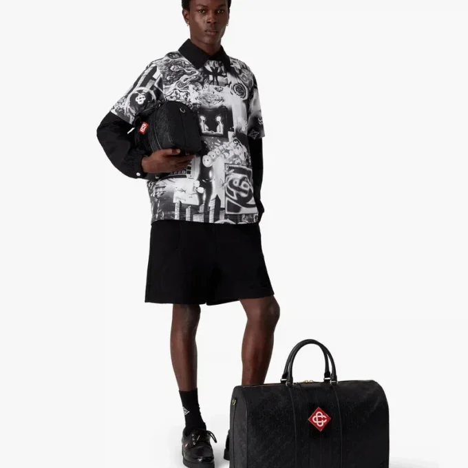 Black Monogram Weekender Bag Black Monogram Weekender Bag