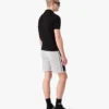 Black Pointelle Monogram Short Sleeve Polo Shirt Black Pointelle Monogram Short Sleeve Polo Shirt