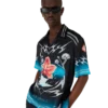Blades Short Sleeve Silk Satin Shirt Blades Short Sleeve Silk Satin Shirt