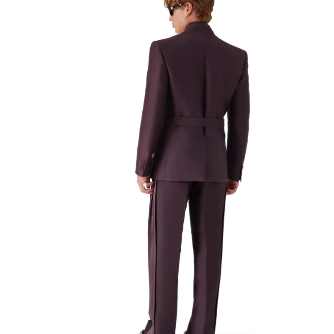 Blend Tailored Wool Silk Wrap Jacket Blend Tailored Wool Silk Wrap Jacket