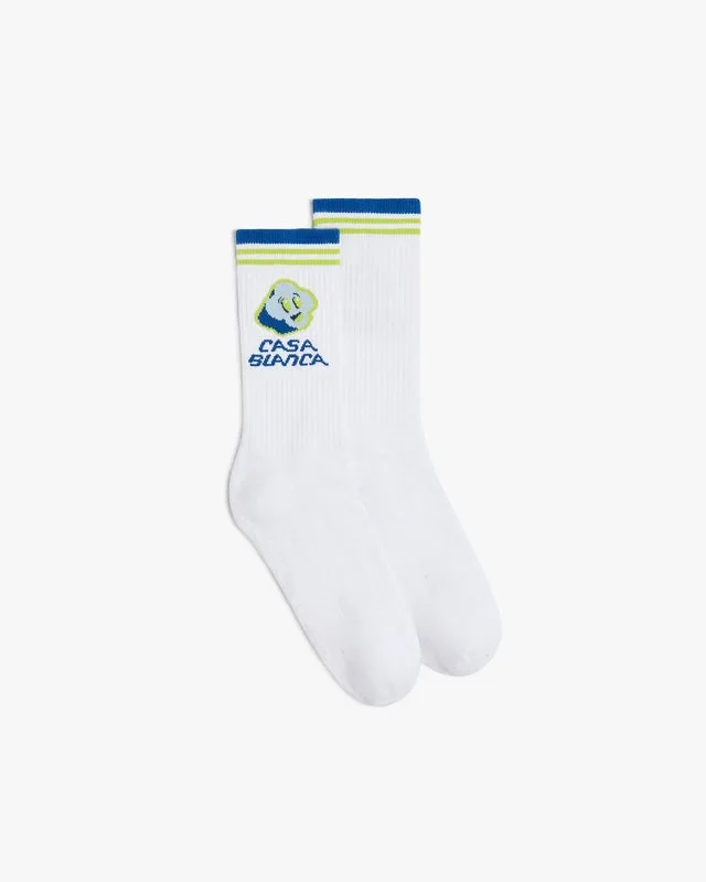 Blue Cc Smile Socks Blue Cc Smile Socks