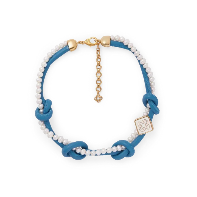 Blue Knotted Necklace Blue Knotted Necklace