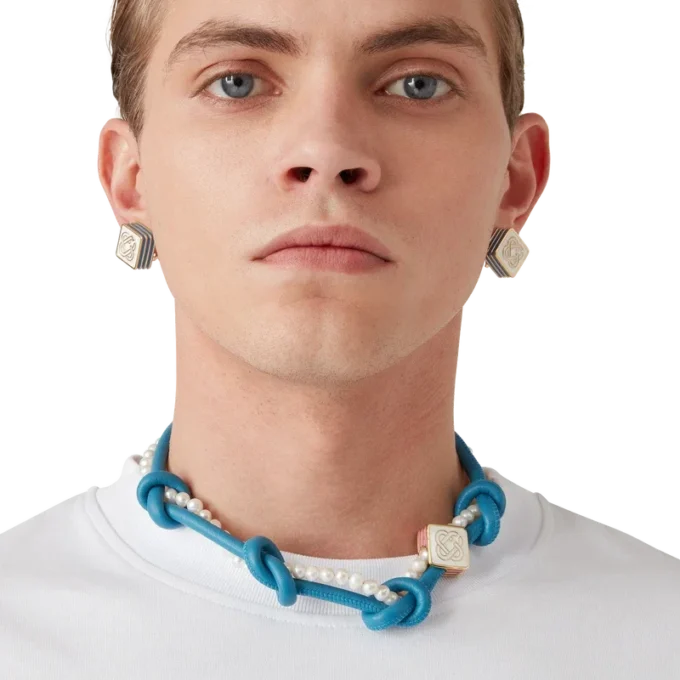 Blue Knotted Necklace Blue Knotted Necklace
