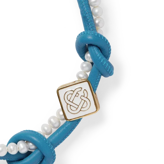 Blue Knotted Necklace Blue Knotted Necklace