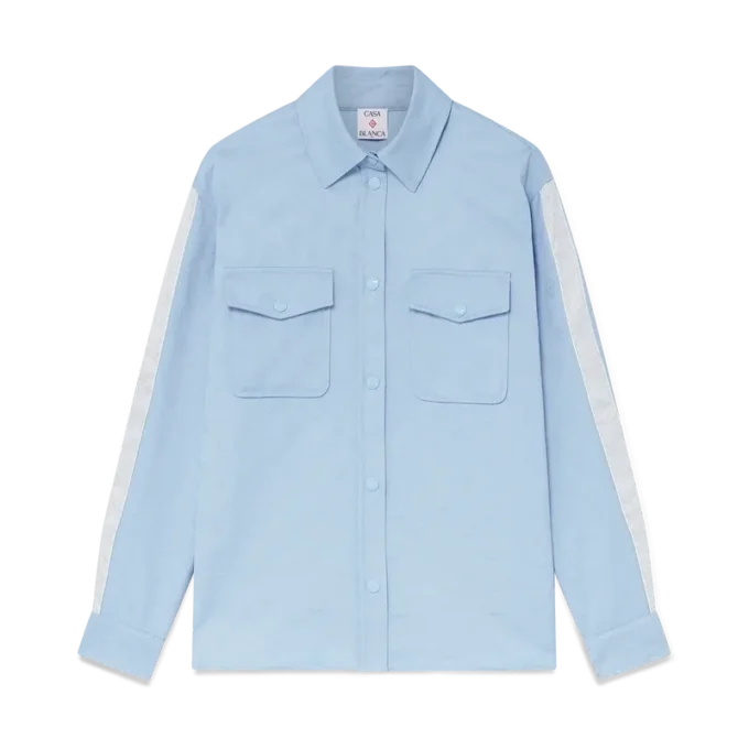 Blue Monogram Long Sleeve Shirt Blue Monogram Long Sleeve Shirt