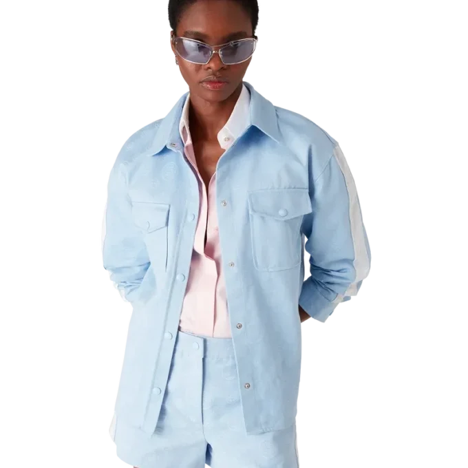 Blue Monogram Long Sleeve Shirt Blue Monogram Long Sleeve Shirt