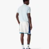 Blue Pointelle Monogram Short Sleeve Polo Shirt Blue Pointelle Monogram Short Sleeve Polo Shirt