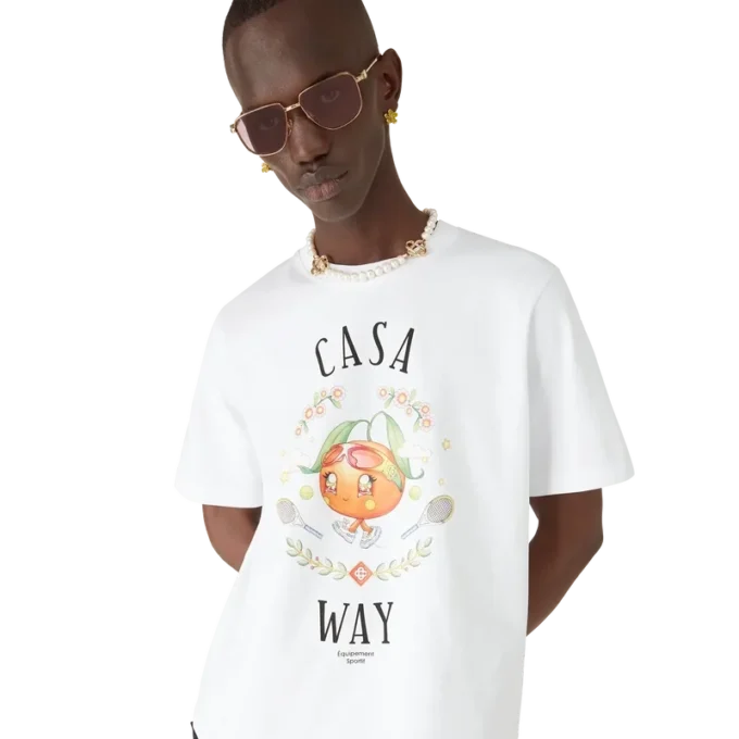 Casa Way Orange Mascot Short Sleeve T-Shirt