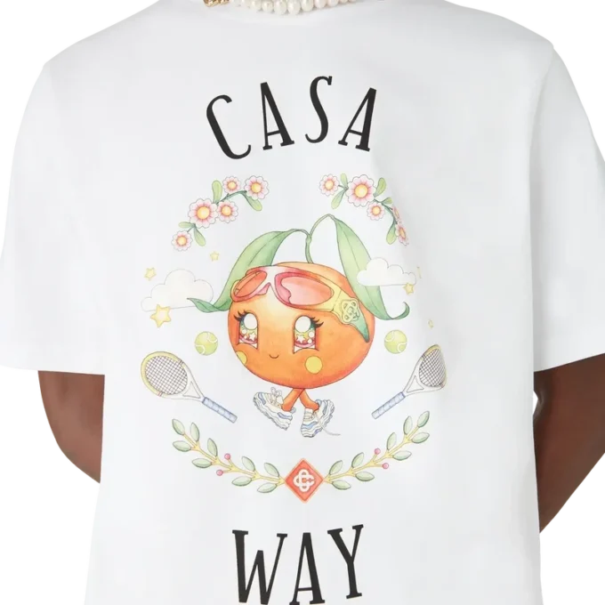 Casa Way Orange Mascot Short Sleeve T-Shirt