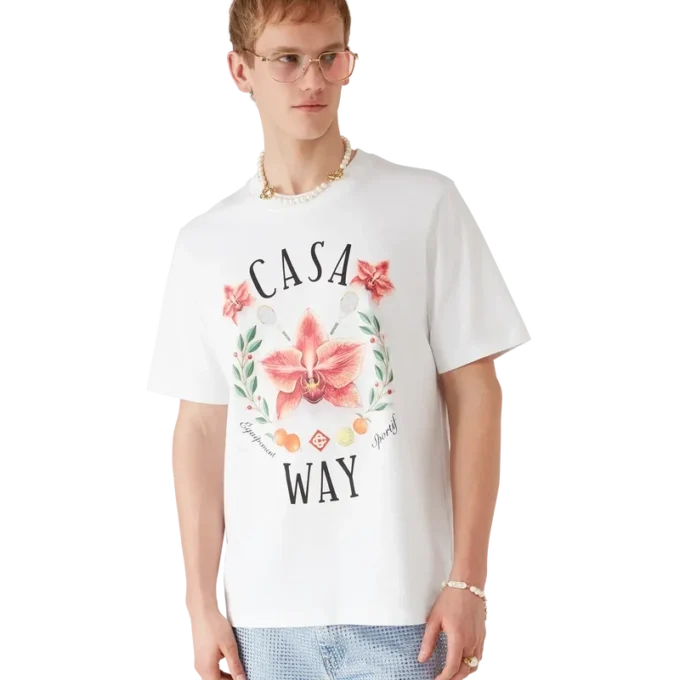 Casa Way Orchid Logo Short Sleeve T-Shirt