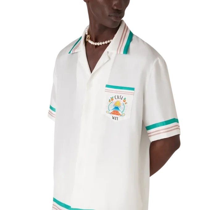 Casa Way Short Sleeve Silk Shirt