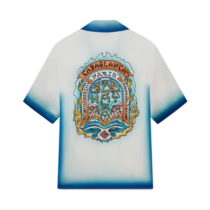 Casa Way Skate Short Sleeve Silk Shirt Casa Way Skate Short Sleeve Silk Shirt