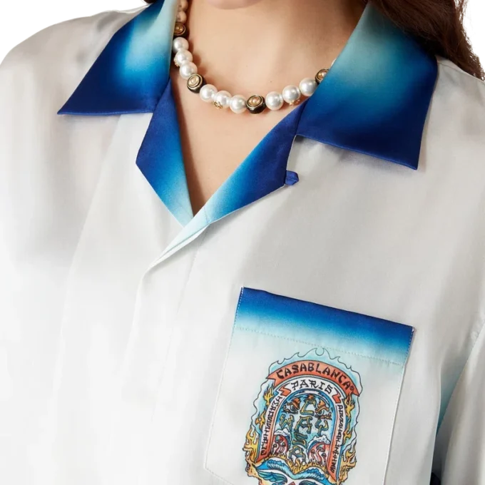 Casa Way Skate Short Sleeve Silk Shirt Casa Way Skate Short Sleeve Silk Shirt
