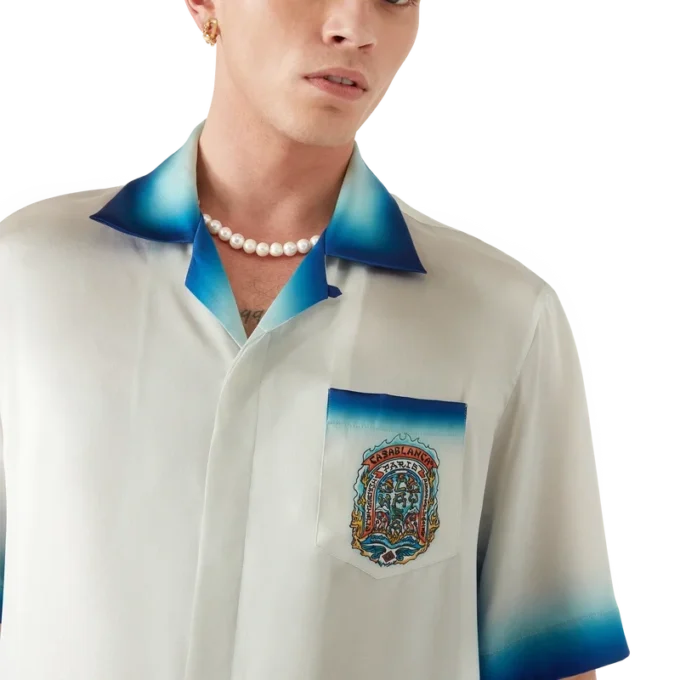 Casa Way Skate Short Sleeve Silk Shirt Casa Way Skate Short Sleeve Silk Shirt