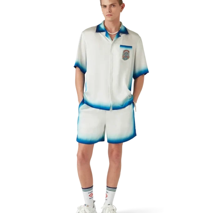 Casa Way Skate Short Sleeve Silk Shirt Casa Way Skate Short Sleeve Silk Shirt