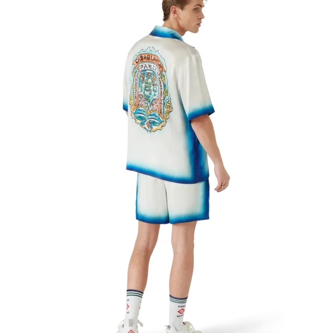 Casa Way Skate Short Sleeve Silk Shirt Casa Way Skate Short Sleeve Silk Shirt