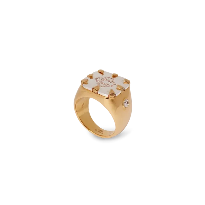 Cc Logo Signet Ring Cc Logo Signet Ring