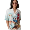 Celebration Du Sport Short Sleeve Silk Shirt Celebration Du Sport Short Sleeve Silk Shirt