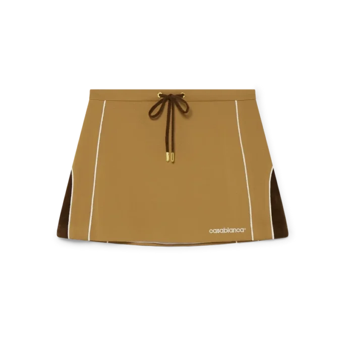 Chenille Panelled Mini Skirt Chenille Panelled Mini Skirt