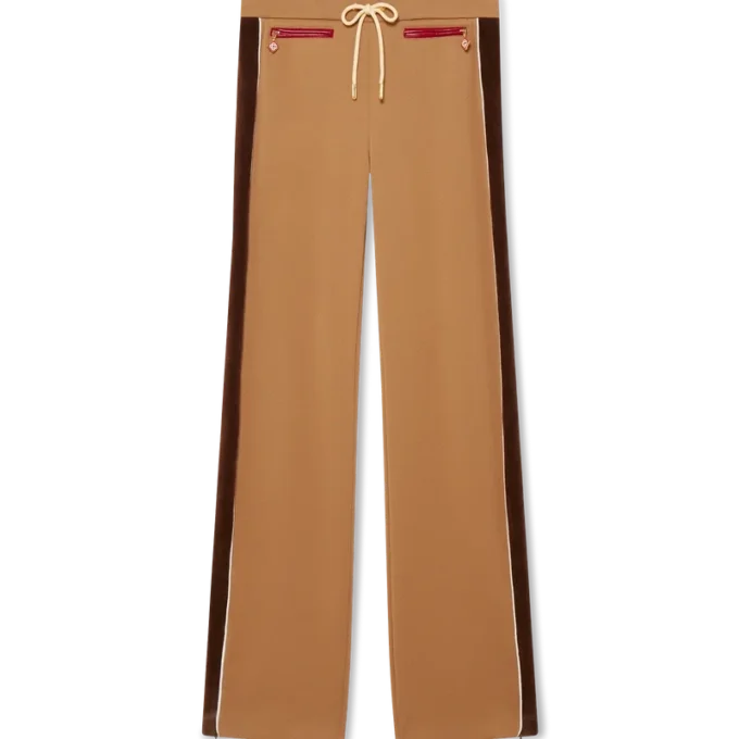 Chenille Panelled Track Pants Chenille Panelled Track Pants