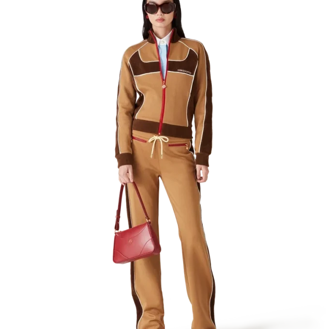 Chenille Panelled Track Pants Chenille Panelled Track Pants