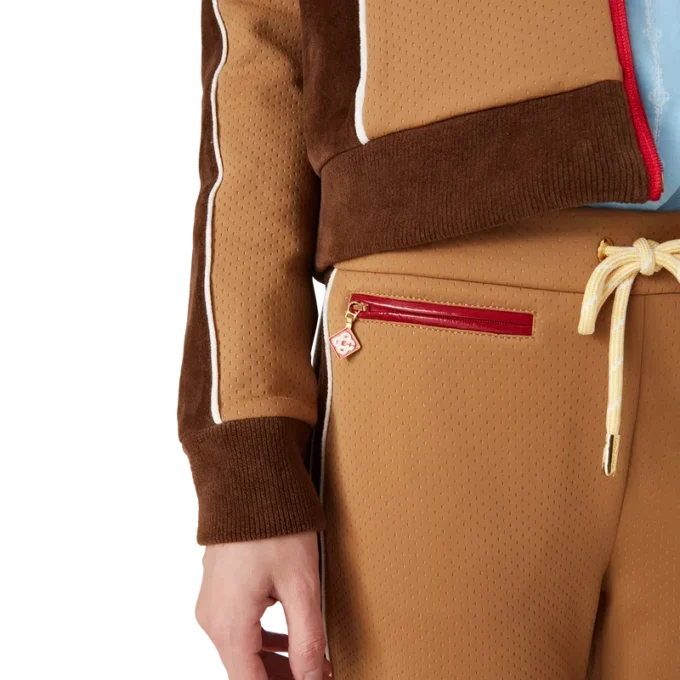 Chenille Panelled Track Pants Chenille Panelled Track Pants