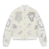 Chenille Patchwork Bomber Jacket Chenille Patchwork Bomber Jacket