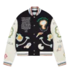 Chenille Patchwork Bomber Jacket Chenille Patchwork Bomber Jacket