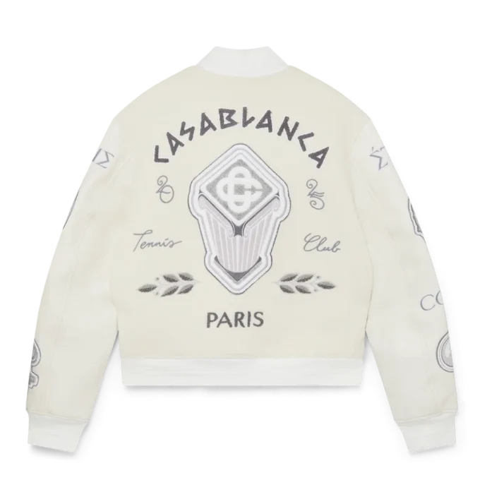 Chenille Patchwork Bomber Jacket Chenille Patchwork Bomber Jacket