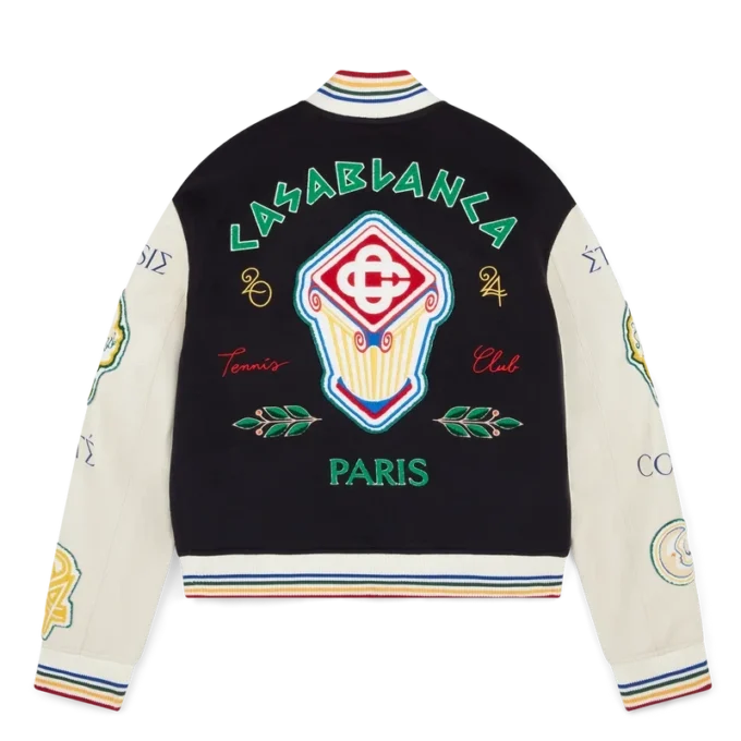 Chenille Patchwork Bomber Jacket Chenille Patchwork Bomber Jacket