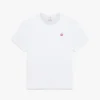 Classic Embroidery Patch Fitted Short Sleeve T-Shirt