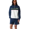 Colourblock Quarter Zip Hooded Sweatshirt Colourblock Quarter Zip Hooded Sweatshirt