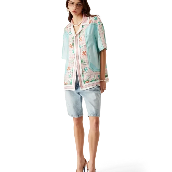 Copacabana Short Sleeve Silk Shirt Copacabana Short Sleeve Silk Shirt