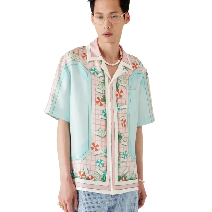 Copacabana Short Sleeve Silk Shirt Copacabana Short Sleeve Silk Shirt