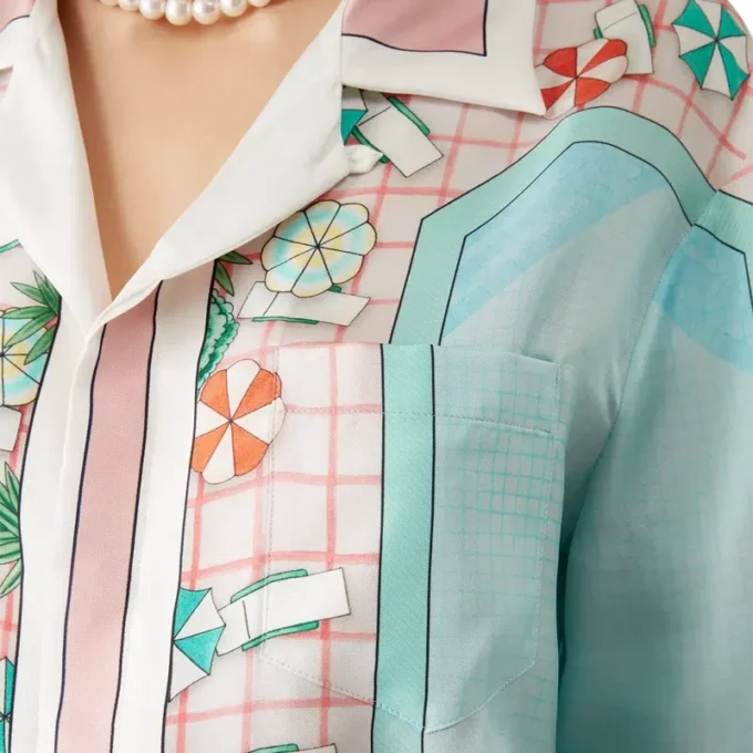 Copacabana Short Sleeve Silk Shirt Copacabana Short Sleeve Silk Shirt