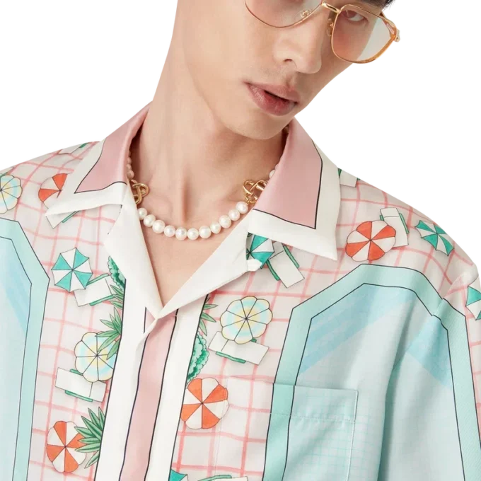 Copacabana Short Sleeve Silk Shirt Copacabana Short Sleeve Silk Shirt