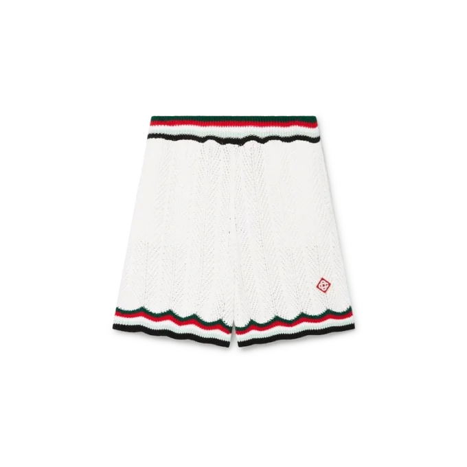 Cotton Chevron Crochet Shorts Cotton Chevron Crochet Shorts