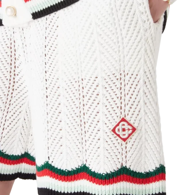 Cotton Chevron Crochet Shorts Cotton Chevron Crochet Shorts