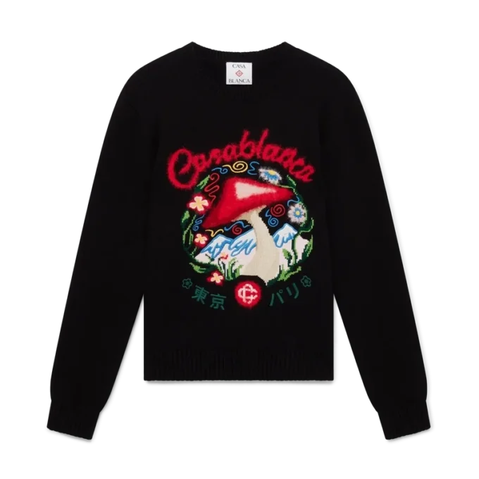 Cotton Embroidered Mushroom Jumper Cotton Embroidered Mushroom Jumper