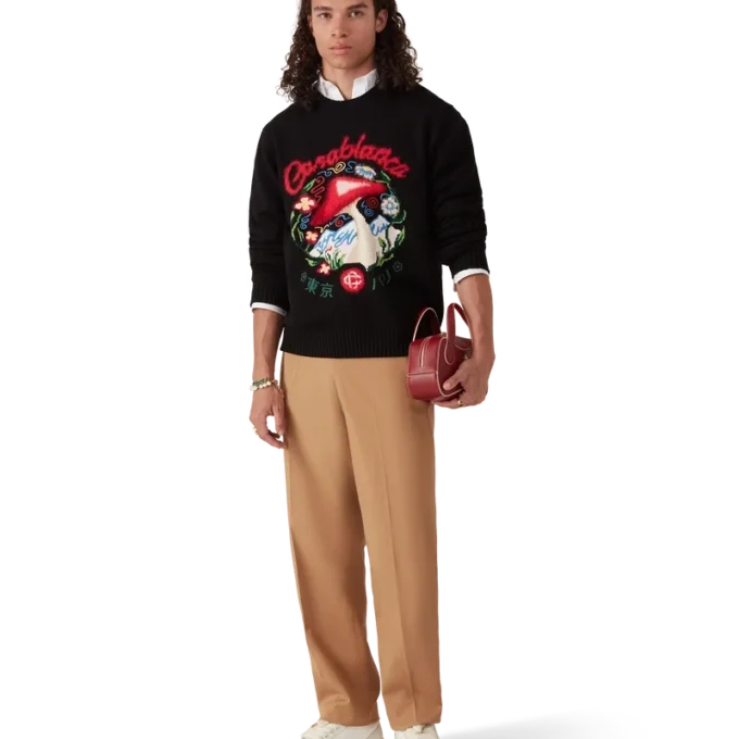 Cotton Embroidered Mushroom Jumper Cotton Embroidered Mushroom Jumper