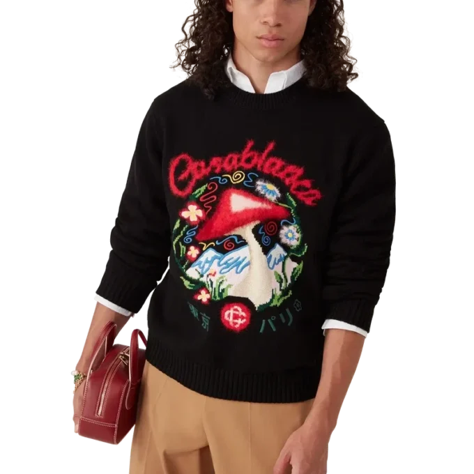 Cotton Embroidered Mushroom Jumper Cotton Embroidered Mushroom Jumper