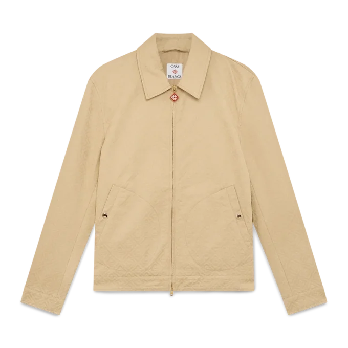 Cotton Monogram Jacquard Jacket Cotton Monogram Jacquard Jacket