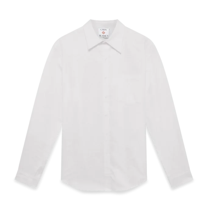 Cotton Monogram Jacquard Oxford Shirt Cotton Monogram Jacquard Oxford Shirt