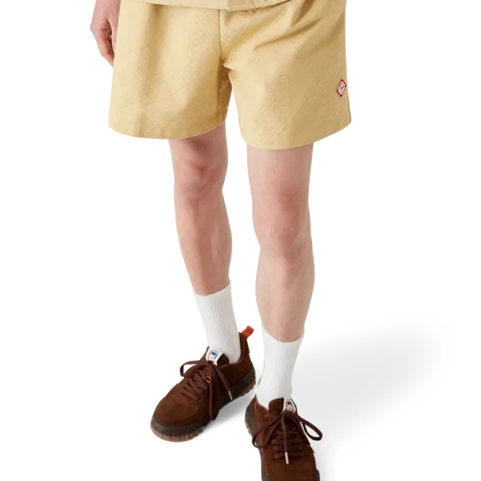 Cotton Monogram Jacquard Shorts