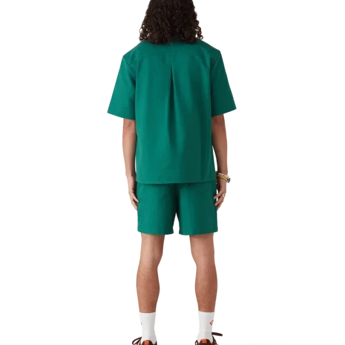Cotton Monogram Short Sleeve Jacquard Shirt Cotton Monogram Short Sleeve Jacquard Shirt
