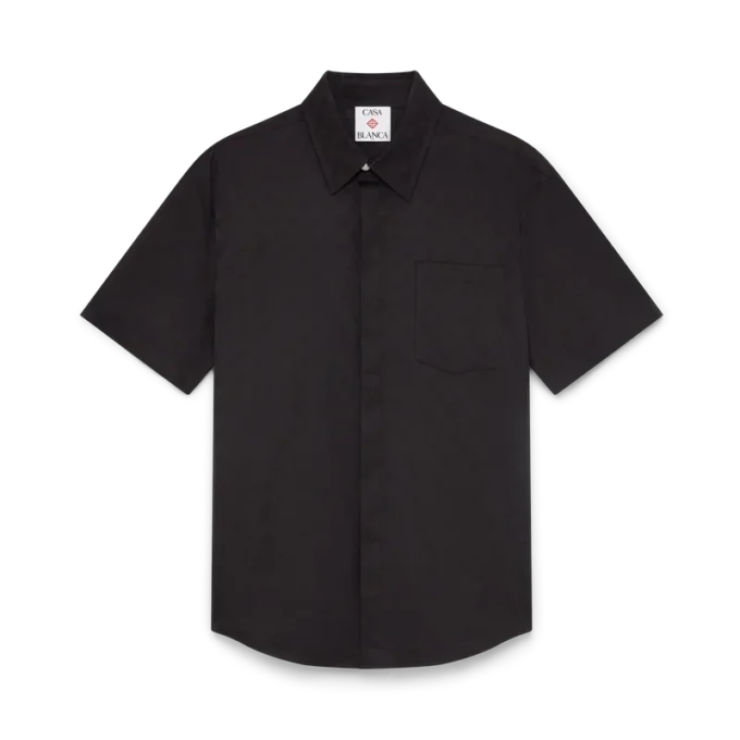 Cotton Monogram Short Sleeve Shirt Cotton Monogram Short Sleeve Shirt